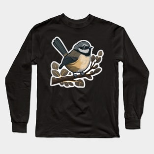 Cute fantail bird Long Sleeve T-Shirt